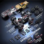 HYPER GO H14BM V3 1/14 Brushless RC Cars for Adults Fast 50 mph | RC Truck, 3S Power, Fast Extreme, Waterproof, 2 batteries, for Snow or Sand - Image 7
