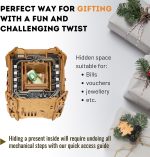 Puzzle Potato Tesla Box - Electronic Puzzle Box - Escape Room Game in a Box - Brain Teaser - 3D Wooden Puzzle for Adults - Money Puzzle Box for Cash Gift - Birthday GiftBox MoneyBox - Image 7