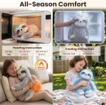 Mewaii Weighted Stuffed Animals Sloth Plush, Heatable Coolable, 4 lb, 20in | Mom's Choice Award, Microwaveable Inner Pad, Huggable Sloth Plushies, Cozy Gift for Kids & Adults - Image 5