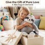 Mewaii Weighted Stuffed Animals Sloth Plush, Heatable Coolable, 4 lb, 20in | Mom's Choice Award, Microwaveable Inner Pad, Huggable Sloth Plushies, Cozy Gift for Kids & Adults - Image 9