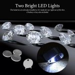 Pineapple 30X Jewelers Loupe with Light, Lighted Magnifying Glass Eye Loop, Illuminated LED Light Metal Pocket Magnifier for Jewelry, Currency, Plants, Coins, Diamonds, Stamps - Image 4