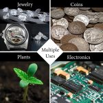Pineapple 30X Jewelers Loupe with Light, Lighted Magnifying Glass Eye Loop, Illuminated LED Light Metal Pocket Magnifier for Jewelry, Currency, Plants, Coins, Diamonds, Stamps - Image 5