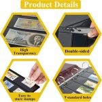 MUQING Stamp Album Pages, Stamp Storage Holder | Stamp Collecting Display Suppliers 9-Hole Standard Page Fit Stamp Album Binder(4/5/6/7 Row) - Image 4