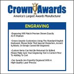 Crown Awards Above & Beyond Classic Wood Plaque, 10 x 13 Custom Engraved Trophy Plaque Award - Image 4