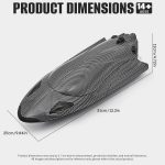 Rc Boat,12 inch Big Remote Control Boats with LED Light,40 KPH Fast RC Speed Boats with 2000mAh Battery Ideal Waterproof Toy Boats for Lakes & Pools & Salt Water Summer Toys for Adults - Image 7