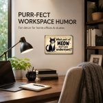 Funny Cat Metal Sign, What Part of Meow Don’t You Understand Cat Wall Decor, Cute Cat Lover Gift, Vintage Cat Tin Sign for Home Office Pet Room - Image 8