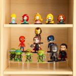 HENABLE Acrylic Display Risers, 3 Tier Clear Cupcake Perfume Stand Organizer, Half Moon Dessert Stand for Display, Food, Amiibo Funko POP Figure (2half - Image 4
