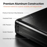 Card Display Case Aluminum Trade Show Display Case Large Portable Trading with Lock for Collectibles, Sports Cards. 34IN x 22IN - Black - Image 6