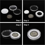 MUDOR 41mm Silver Dollar Coin Holder, 60 Pieces Eagle Coin Capsules | 7 Sizes Foam Gasket, Coin Collection Supplies,1 oz Silver Coin Storage Case Box - Image 5