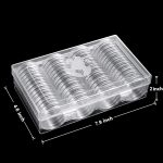 MUDOR 41mm Silver Dollar Coin Holder, 60 Pieces Eagle Coin Capsules | 7 Sizes Foam Gasket, Coin Collection Supplies,1 oz Silver Coin Storage Case Box - Image 7