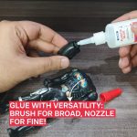 (2-in-1) Super Glue for Plastic with Brush Applicator & Nozzle - Fast Setting Plastic Glue Heavy Duty for Solid Bonds, DIY & More, Crystal Clear & No Stain Glue - Image 7