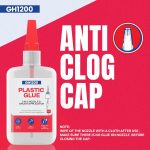 (2-in-1) Super Glue for Plastic with Brush Applicator & Nozzle - Fast Setting Plastic Glue Heavy Duty for Solid Bonds, DIY & More, Crystal Clear & No Stain Glue - Image 9