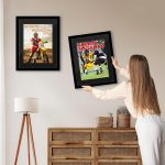 OMISHE Sports Magazine Frame, Fit 8.0x10.5 or 8.5x11.25 inch Magazine Display, 1 Pack, Magazine Frame for Wall, Black, Black Mat - Image 8