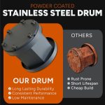 Rebel 17 Large Professional Rock Tumbler for Adults, 17 lb - Image 6