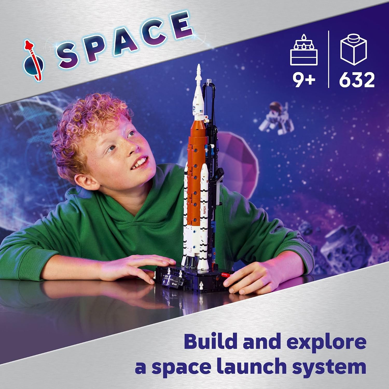 LEGO Technic NASA Artemis Space Launch System Rocket Building Toy for Boys & Girls - STEM Learning & Space Toy W/3-Stage Launch Function for Kids, Ages 9+ - Idea for Birthdays - 42221 - Image 3