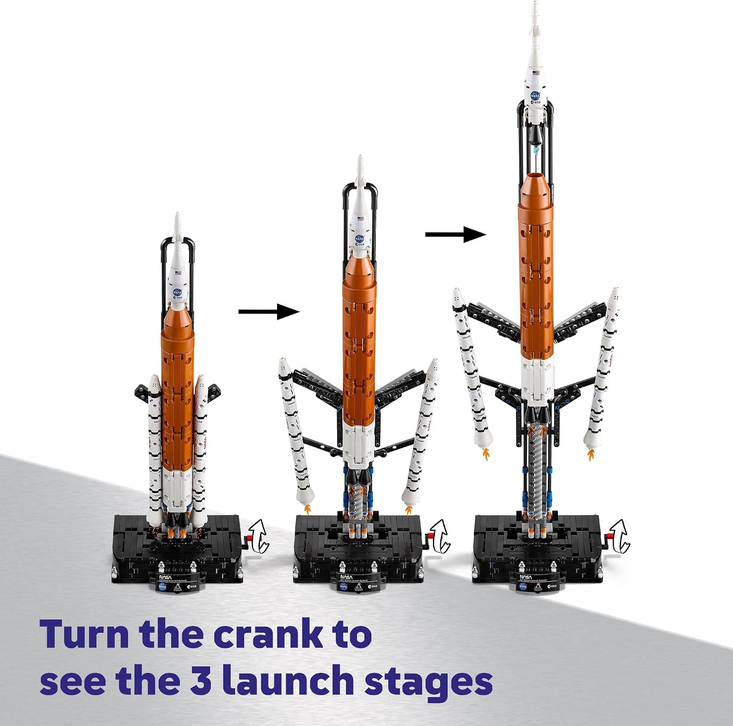 LEGO Technic NASA Artemis Space Launch System Rocket Building Toy for Boys & Girls - STEM Learning & Space Toy W/3-Stage Launch Function for Kids, Ages 9+ - Idea for Birthdays - 42221 - Image 4