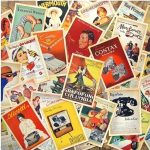 DreamHigh 64 pcs Collectible Vintage Ads & Movie Poster Postcards Bulk Pack - Image 4