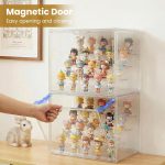 Acrylic Display Case for Collectibles, 4-Tier Large Stackable Clear Display Box with Removable Shelves and Magnetic Door, Dustproof Showcase for Figures, 1 Pack - Image 4