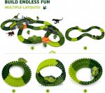 Dinosaur Track Toy Set,Kids Ages 3-8, 275Pcs Train & Race Track | Includes dinosaur cars, dinosaur models and accessories, a fun gift for boys and girls to inspire creative play - Image 4
