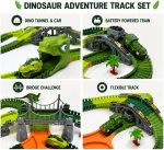 Dinosaur Track Toy Set,Kids Ages 3-8, 275Pcs Train & Race Track | Includes dinosaur cars, dinosaur models and accessories, a fun gift for boys and girls to inspire creative play - Image 8