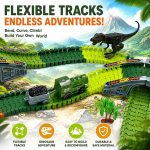 Dinosaur Track Toy Set,Kids Ages 3-8, 275Pcs Train & Race Track | Includes dinosaur cars, dinosaur models and accessories, a fun gift for boys and girls to inspire creative play - Image 9