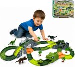 Dinosaur Track Toy Set,Kids Ages 3-8, 275Pcs Train & Race Track | Includes dinosaur cars, dinosaur models and accessories, a fun gift for boys and girls to inspire creative play - Image 10