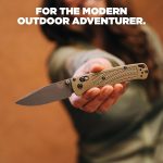 Benchmade Bugout EDC Knife, S30V Steel Blade (535GRY-1) | Ranger Green Grivory handle, Drop-Point blade - Image 7