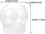 36Pcs DIY Clear Plastic Water Globes Kit, Shatterproof Snow Globes for Bulk Summer Camp Crafts, Kids Pool Party Favors, Beach Souvenirs & Sensory Jars - Image 3