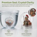 36Pcs DIY Clear Plastic Water Globes Kit, Shatterproof Snow Globes for Bulk Summer Camp Crafts, Kids Pool Party Favors, Beach Souvenirs & Sensory Jars - Image 4