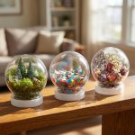 36Pcs DIY Clear Plastic Water Globes Kit, Shatterproof Snow Globes for Bulk Summer Camp Crafts, Kids Pool Party Favors, Beach Souvenirs & Sensory Jars - Image 5