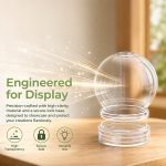 36Pcs DIY Clear Plastic Water Globes Kit, Shatterproof Snow Globes for Bulk Summer Camp Crafts, Kids Pool Party Favors, Beach Souvenirs & Sensory Jars - Image 8