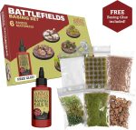 The Army Painter, Battlefields Basing Set | Modelling kit with 50 ml PVA glue, 35 green grass tufts and 1 box of grass, for terrain and Warhammer miniatures - Image 3
