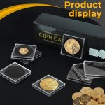 120 Pcs Adjustable Acrylic Coin Holder, Coin Collection Cases with Sponges for Collectors, Coin Snap Holders for Silver Dollar Protection, Plastic Coin Cases Supplies (20mm-40mm) - Image 5