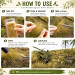 Warmtree Static Grass Tufts, Diorama Supplies for Train Scenery & Models | Artificial Grass for Diorama Materials Train Landscape Railroad Scenery Sand Military Layout Model - Image 4