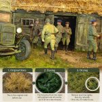 Warmtree Static Grass Tufts, Diorama Supplies for Train Scenery & Models | Artificial Grass for Diorama Materials Train Landscape Railroad Scenery Sand Military Layout Model - Image 7