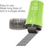 Guard Your ID Identity Theft Protection Roller Stamp for Mail, Green - Image 3