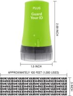Guard Your ID Identity Theft Protection Roller Stamp for Mail, Green - Image 6
