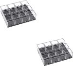 Mineral Specimen Storage Boxes 24-Pack Clear Plastic Display Cases 2.75X1.37X1.37In Rock Collection Organizer for Collectibles and Crystal Display - Image 8