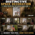 Military Decor What Is A Veteran Metal Signs Army Decor Veteran Sign Military Decorations Army Stickers for Home Office Club Bar Man Cave 16x12 Inch - Image 6