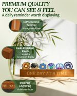 Bamboo Sobriety Coin Holder Display, Holds up to 6 AA Chips | AA Coin Holder Display, Natural Bamboo, Fade-Resistant Finish, No Assembly Required, AA Chip Organizer, Sobriety Gifts - Image 5