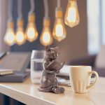 Young's Inc Cat Figurine - Cute Cat Statue - Whimsical Cat Decor for Cat Lovers, Collectibles and Meditation Decor - Cat with Eye Glasses - 4'' L X 3'' W X 5'' H - Image 5
