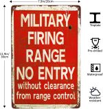 Custom Kraze Military Firing Range Vintage Reproduction Metal tin Sign 8 x 12 - Image 4