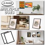 4 Pack Comic Book Frame Display up to 6 3/4 x 10 1/4 Comic Book for Wall and Tabletop Display, Comic Book Display Frame with Shatter Resistant Plexiglass for Comics Set of 4, Black - Image 6