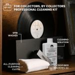 Big Fudge Vinyl Record Cleaner Kit – Cleaning Machine with care Solution, Microfiber Cloth and Brush – Scratch-Free Album Care - Record Player Accessories - Image 3