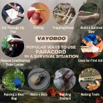 VAYOBOO Paracord Bracelet - Tactical Survival Bracelet for Men with Bronze USA Flag - 3 Adjustable Sizes - Green Camo, L - Image 6