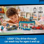 LEGO City Drive-Through Car Wash 60497 | Building Toys for Boys & Girls, Ages 6+, Toy Cars & Playset for Pretend Play, 4 Minifigures, 583 pieces, Gift Idea - Image 3