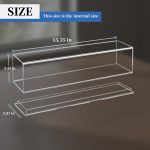 1:64 Scale Trucks Display Case with Plastic Base - Acrylic Model Train Truck Display Boxes - Dustproof Showcase for Collectibles Memorabilia - Image 3