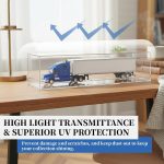 1:64 Scale Trucks Display Case with Plastic Base - Acrylic Model Train Truck Display Boxes - Dustproof Showcase for Collectibles Memorabilia - Image 5