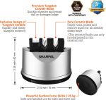 SHARPAL 191H Knife Scissors Sharpener | Repairs, Restores & Sharpens, Straight, Serrated & Kitchen Knives, Versatile Sharpening Tool for Blades, Gifts for Home Cooks - Image 3