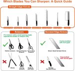 SHARPAL 191H Knife Scissors Sharpener | Repairs, Restores & Sharpens, Straight, Serrated & Kitchen Knives, Versatile Sharpening Tool for Blades, Gifts for Home Cooks - Image 4